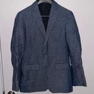 Banana Republic 38R slim fit linen blue blazer